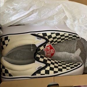 Checkerboard Slip-On Vans